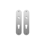 GPF1100.12 flat backplate rounded 55PZ satin stainless steel