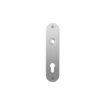GPF1100.12L/R flat backplate rounded 72PZ links-/ right handed satin stainless steel
