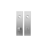 GPF1100.15 short backplate rectangular bathroom 72/8 normal knob satin stainless steel