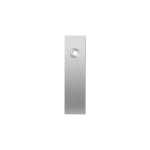 GPF1100.15L short backplate rectangular blind left handed satin stainless steel