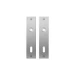 GPF1100.16 flat backplate rectangular lock 72 satin stainless steel