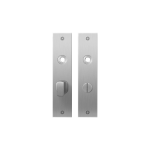 GPF1100.16 flat backplate rectangular bathroom 55/8 big knob satin stainless steel