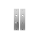 GPF1100.16 flat backplate rectangular bathroom 57/5 normal knob satin stainless steel