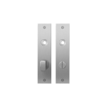 GPF1100.16 flat backplate rectangular bathroom 63/8 big knob satin stainless steel