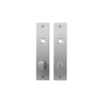 GPF1100.16 flat backplate rectangular bathroom 72/8 big knob satin stainless steel