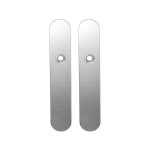 GPF1100.20 long backplate rounded blind satin stainless steel