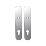 GPF1100.20 long backplate rounded 85PZ satin stainless steel