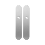 GPF1100.20 long backplate rounded satin stainless steel