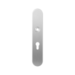 GPF1100.20L long backplate rounded 55PZ left handed satin stainless steel