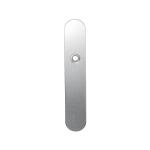 GPF1100.20R long backplate rounded blind right handed satin stainless steel