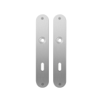 GPF1100.21 flat backplate rounded lock 72 satin stainless steel
