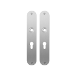 GPF1100.21 flat backplate rounded 55PZ satin stainless steel