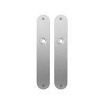 GPF1100.21 flat backplate rounded satin stainless steel