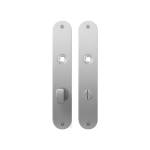 GPF1100.21 flat backplate rounded bathroom 72/8 big knob satin stainless steel