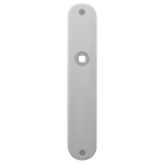 GPF1100.21L/R flat backplate rounded left-/ right handed satin stainless steel