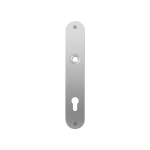 GPF1100.21L/R flat backplate rounded 85PZ left-/ right handed satin stainless steel