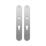 GPF1100.22 flat backplate rounded 55PZ satin stainless steel