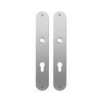 GPF1100.22 flat backplate rounded 72PZ satin stainless steel