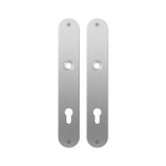 GPF1100.22 flat backplate rounded 85PZ satin stainless steel