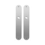 GPF1100.22 flat backplate rounded satin stainless steel