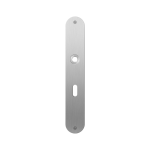 GPF1100.22L/R flat backplate rounded lock 56 left-/ right handed satin stainless steel