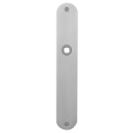 GPF1100.22L/R flat backplate rounded left-/ right handed satin stainless steel