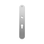 GPF1100.22L/R flat backplate rounded 55PZ left-/ right handed satin stainless steel