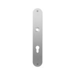 GPF1100.22L/R flat backplate rounded 72PZ left-/ right handed satin stainless steel
