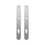 GPF1100.23 flat backplate rounded 85PZ satin stainless steel