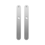 GPF1100.23 flat backplate rounded satin stainless steel