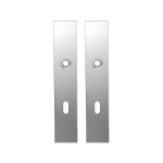 GPF1100.25 long backplate rectangular lock 72 satin stainless steel