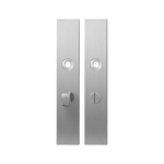 GPF1100.25 long backplate rectangular bathroom 57/5 normal knob satin stainless steel