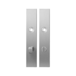 GPF1100.25 long backplate rectangular bathroom 72/8 normal knob satin stainless steel