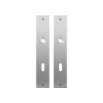 GPF1100.26 flat backplate rectangular lock 72 satin stainless steel