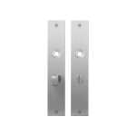 GPF1100.26 flat backplate rectangular bathroom 57/5 normal knob satin stainless steel