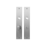 GPF1100.26 flat backplate rectangular bathroom 63/8 big knob satin stainless steel