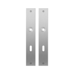 GPF1100.27 flat backplate rectangular lock 72 satin stainless steel