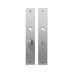 GPF1100.27 flat backplate rectangular bathroom 57/5 big knob satin stainless steel