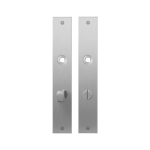 GPF1100.27 flat backplate rectangular bathroom 72/8 normal knob satin stainless steel