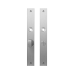 GPF1100.28 flat backplate rectangular bathroom 55/8 big knob satin stainless steel