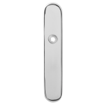 GPF1100.60 long backplate rounded polished stainless steel