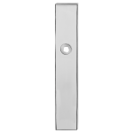 GPF1100.65 long backplate rectangular blind polished stainless steel