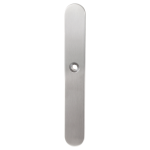 GPF1100.70 long backplate XL rounded PC57 satin stainless steel