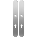 GPF1100.70 long backplate XL rounded 72PZ satin stainless steel