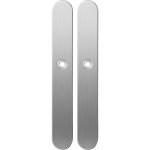 GPF1100.70 long backplate XL rounded satin stainless steel