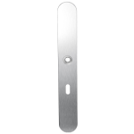 GPF1100.70L long backplate XL rounded lock 56 left handed satin stainless steel