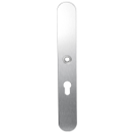 GPF1100.70L long backplate XL rounded 55PZ left handed satin stainless steel