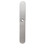 GPF1100.70R long backplate XL rounded right handed satin stainless steel