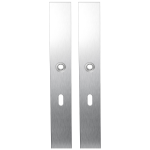 GPF1100.75 long backplate XL rectangular lock 56 satin stainless steel