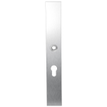 GPF1100.75L long backplate XL rectangular 55PZ left handed satin stainless steel